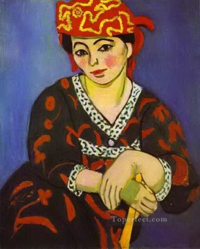 Henri Matisse Painting - Madame Matisse madras rouge fauvismo abstracto Henri Matisse
